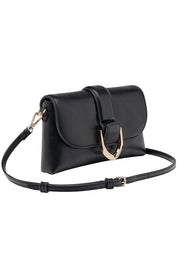 Product shot of the Pixie Crossbody Bag in colour Black (Black), detail