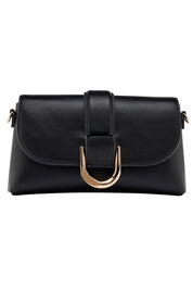 Product shot of the Pixie Crossbody Bag in colour Black (Black), detail