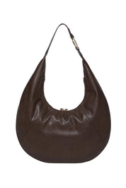 Product shot of the Billie Tote Slouch Bag in colour Chocolate, from the back