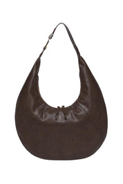 Product shot of the Billie Tote Slouch Bag in colour Chocolate, from the front