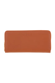 Product shot of the Jessica Wallet in colour Tan, from the front