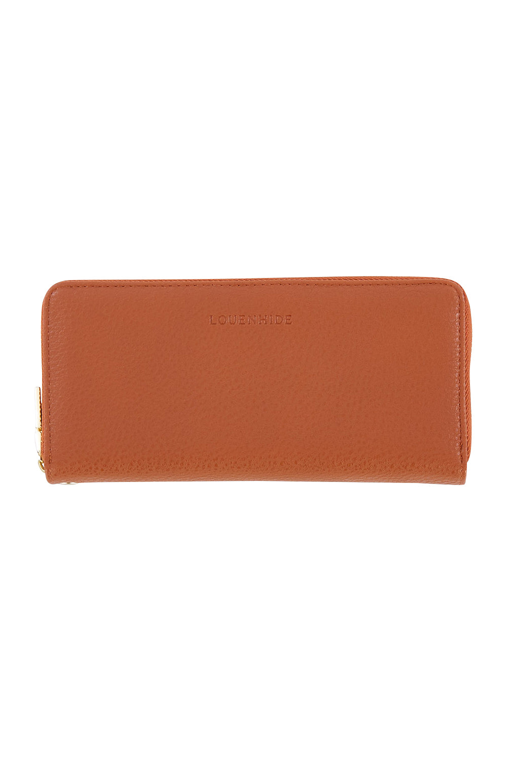 Product shot of the Jessica Wallet in colour Tan, from the front