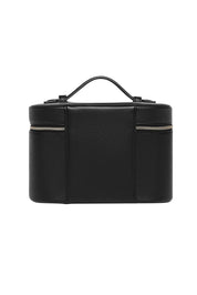 Product shot of the Juliette Toiletries Bag in colour Black (Black), from the back