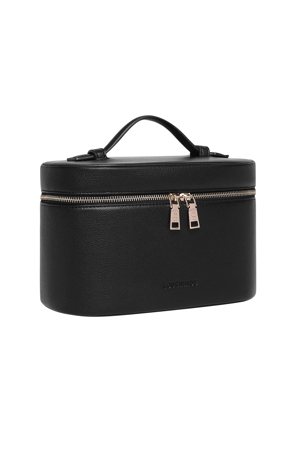 Product shot of the Juliette Toiletries Bag in colour Black (Black), detail