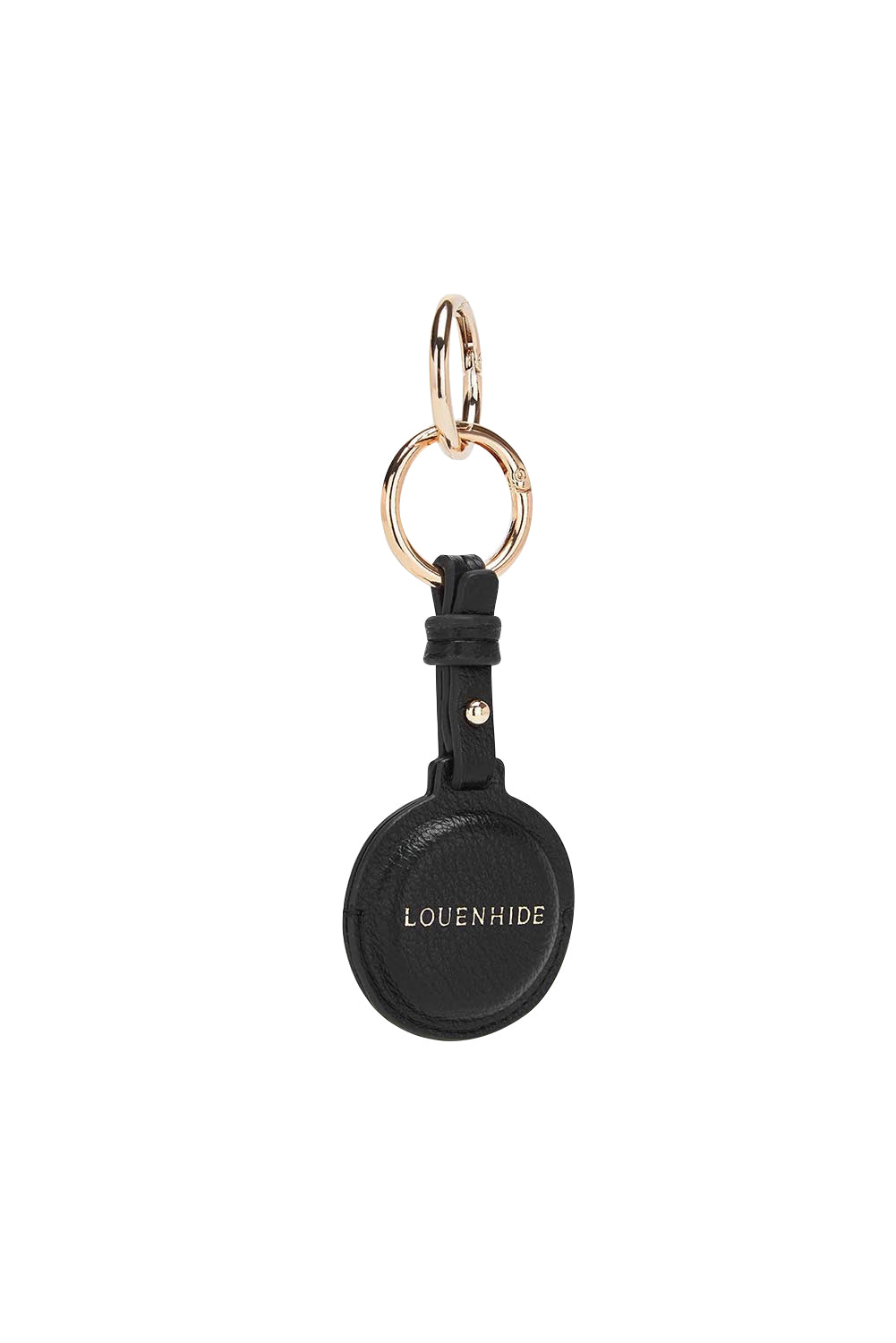 Product shot of the Opal Airtag Holder in colour Black (Black), detail