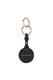 Product shot of the Opal Airtag Holder in colour Black (Black), from the front