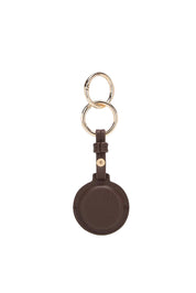 Product shot of the Opal Airtag Holder in colour Chocolate, from the back