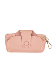 Product shot of the Skittles  Glasses Case - Blush in colour Blush, from the front