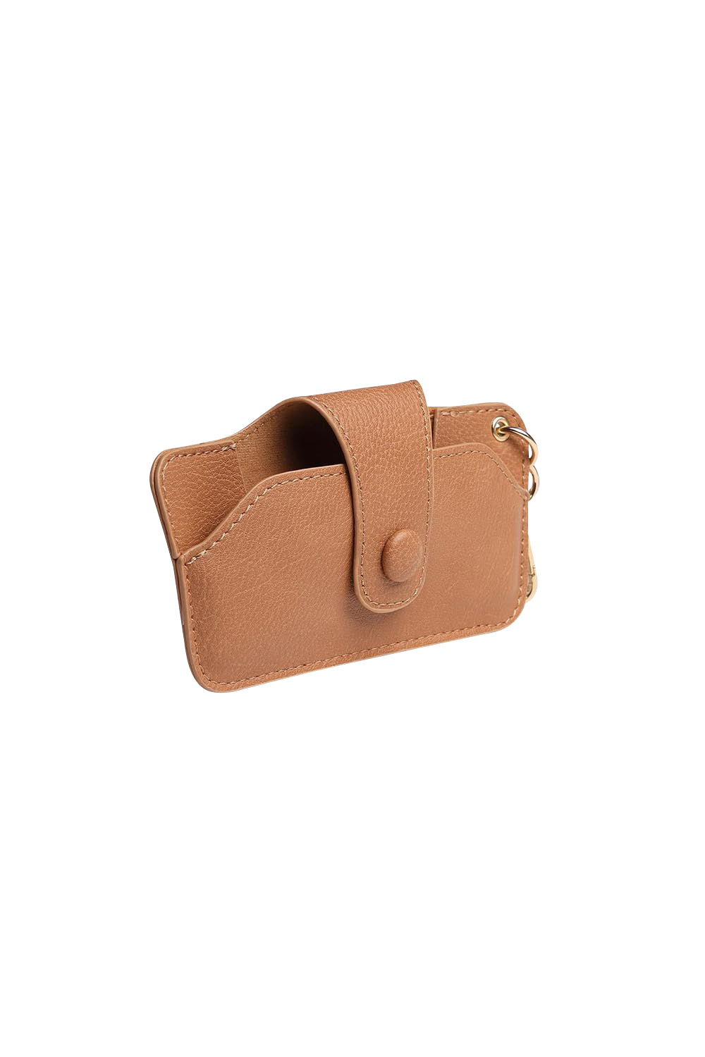 Product shot of the Skittles Glasses Case in colour Camel, detail