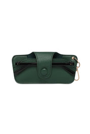 Product shot of the Skittles Glasses Case in colour Forestgree (Green), detail