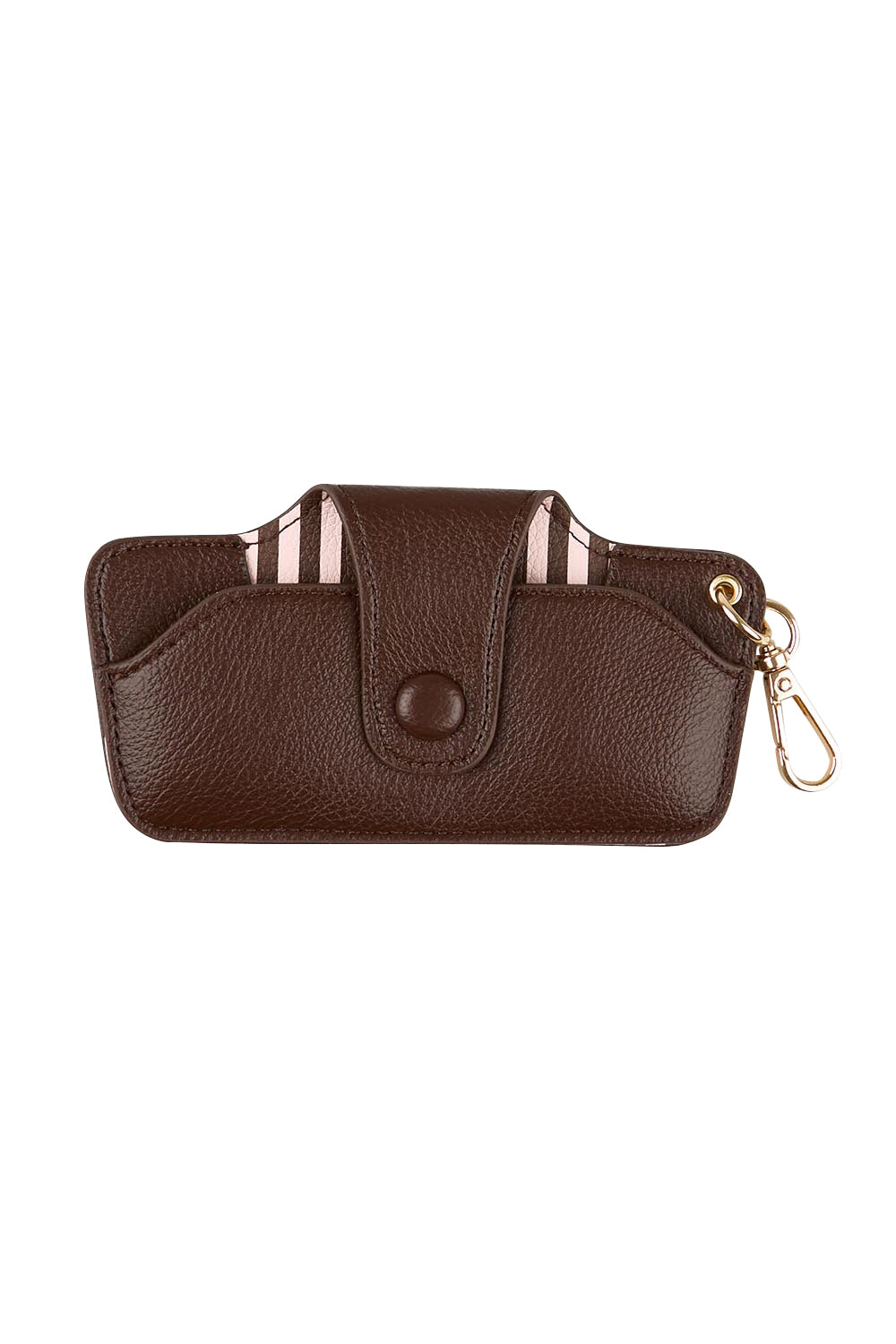 Product shot of the Skittles  Glasses Case - Pinkchocolate in colour Pinkchocolate, from the front