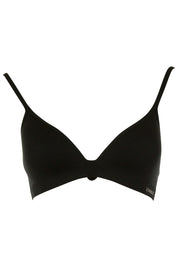 Product shot of the Simply Seamless Wirefree Bra in colour Black (Black), from the front