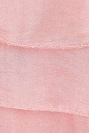 Product shot of the Overlay Silk Dress in colour Darkpink (Pink), detail
