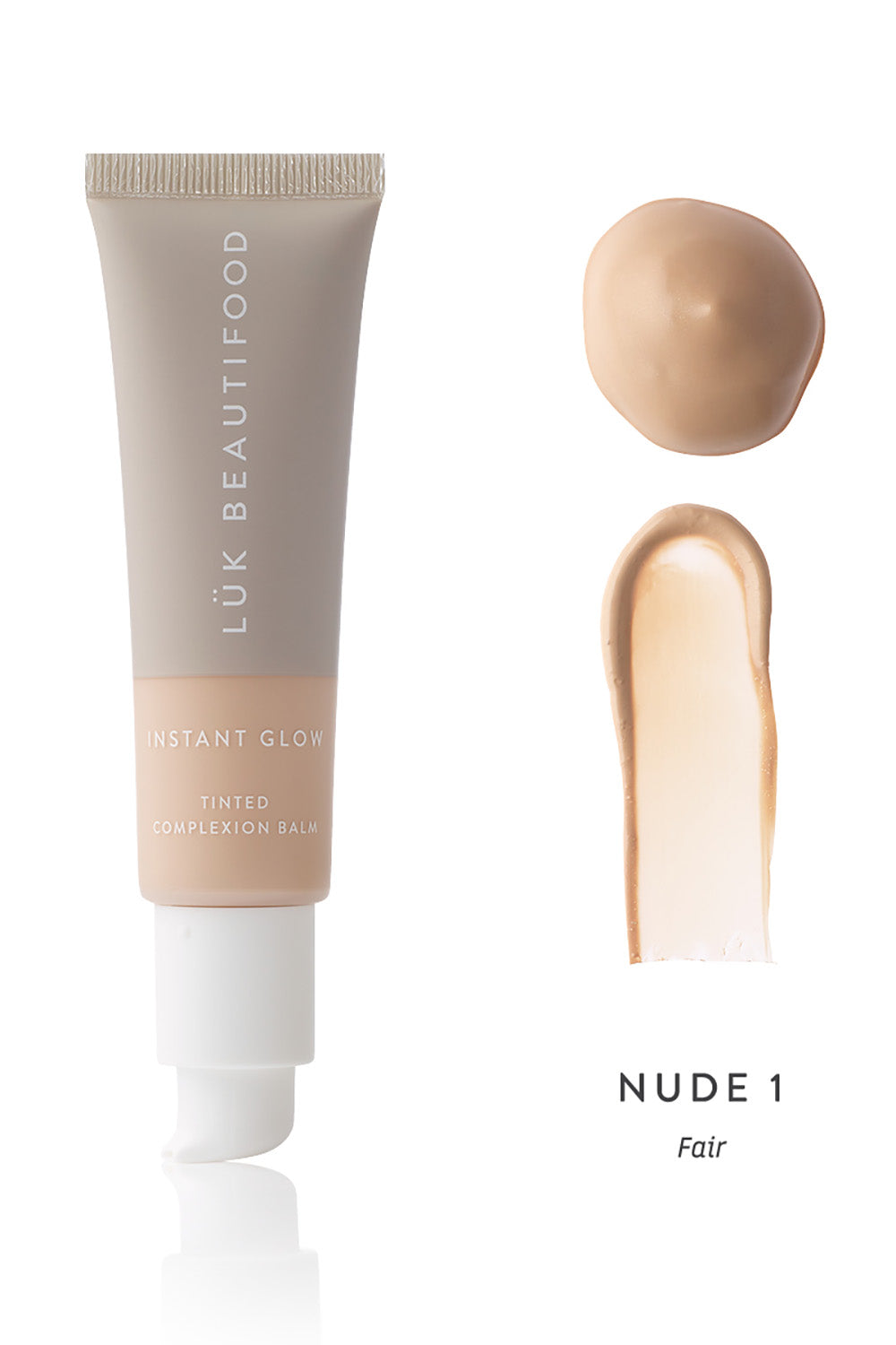 Product shot of the Tinted Complexion Balm in colour Fair, detail
