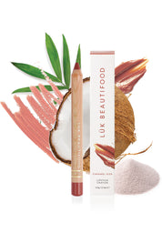Product shot of the Lipstick Crayon Replenishment in colour Caramelkis (Pink), detail