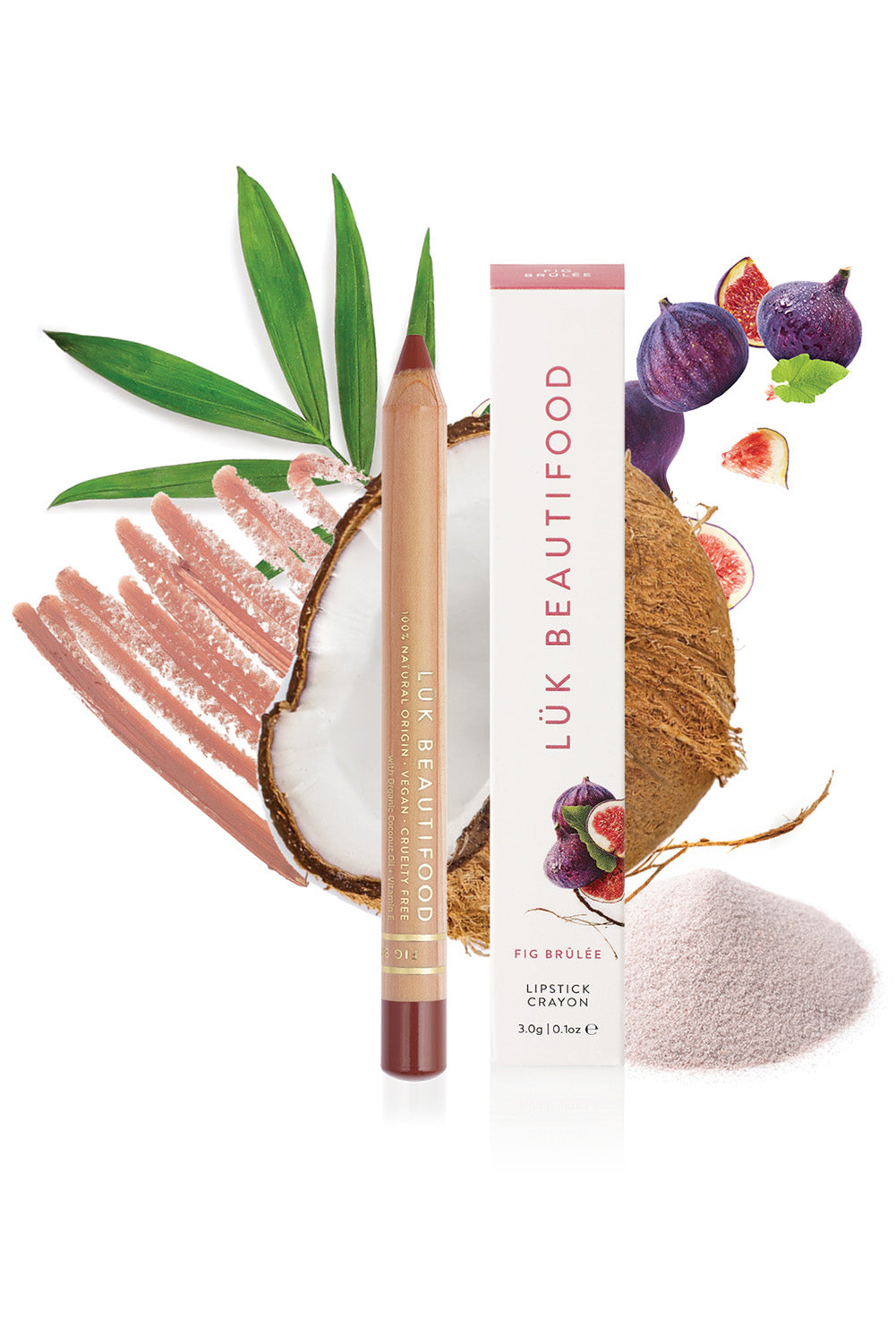 Product shot of the Lipstick Crayon Replenishment in colour Figbrulee (Pink), detail