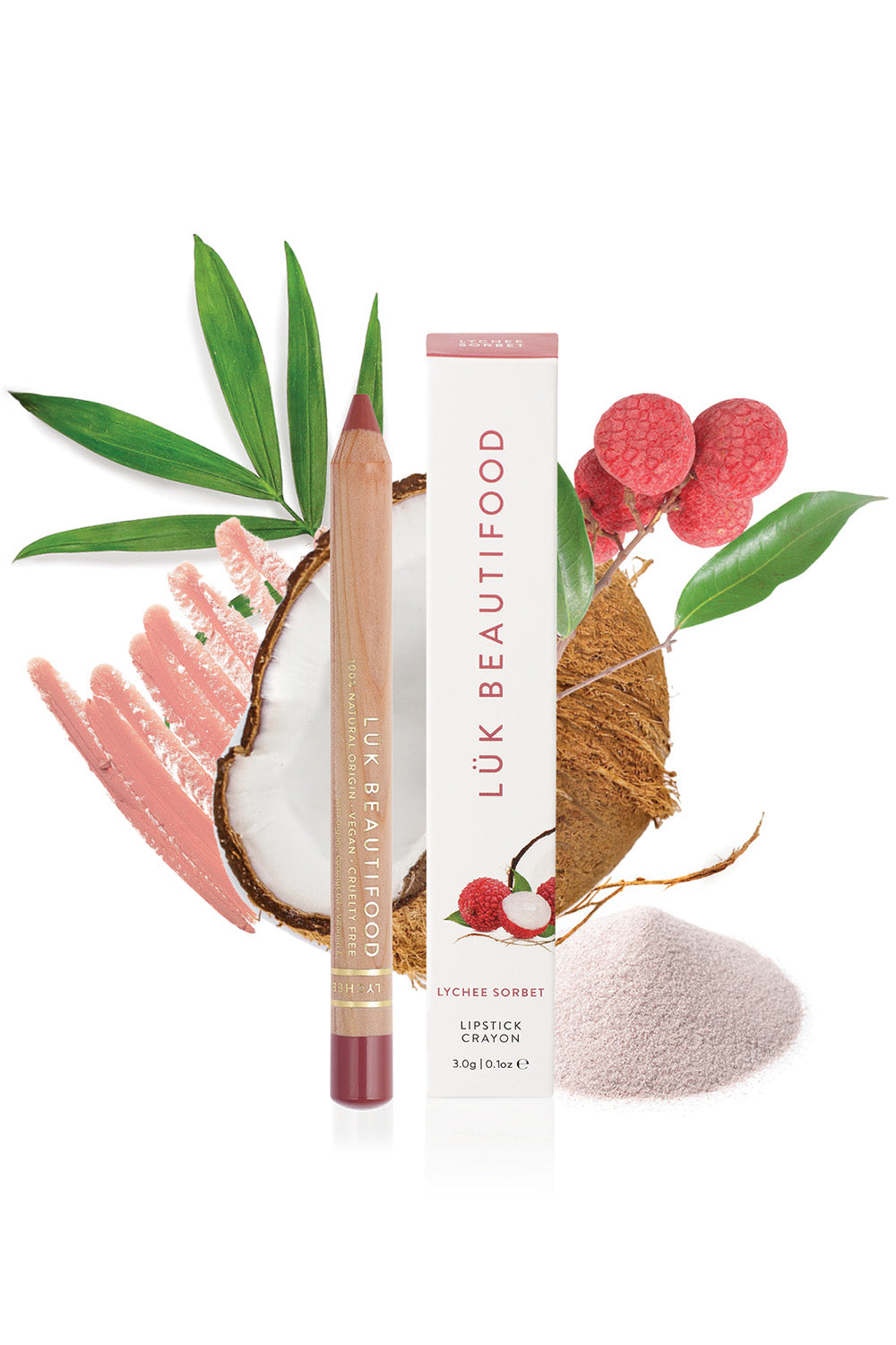 Product shot of the Lipstick Crayon Replenishment in colour Lycheesorb (Pink), detail