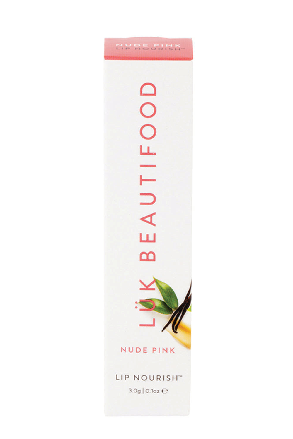 Product shot of the Nude Pink Lip Nourish in colour Nudepink (Pink), from the front