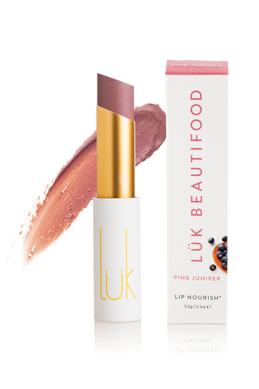 A model wearing the Pink Juniper Lip Nourish in colour Pink (Pink), from the front, showing the whole outfit