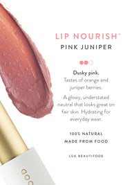Product shot of the Pink Juniper Lip Nourish in colour Pink (Pink), detail