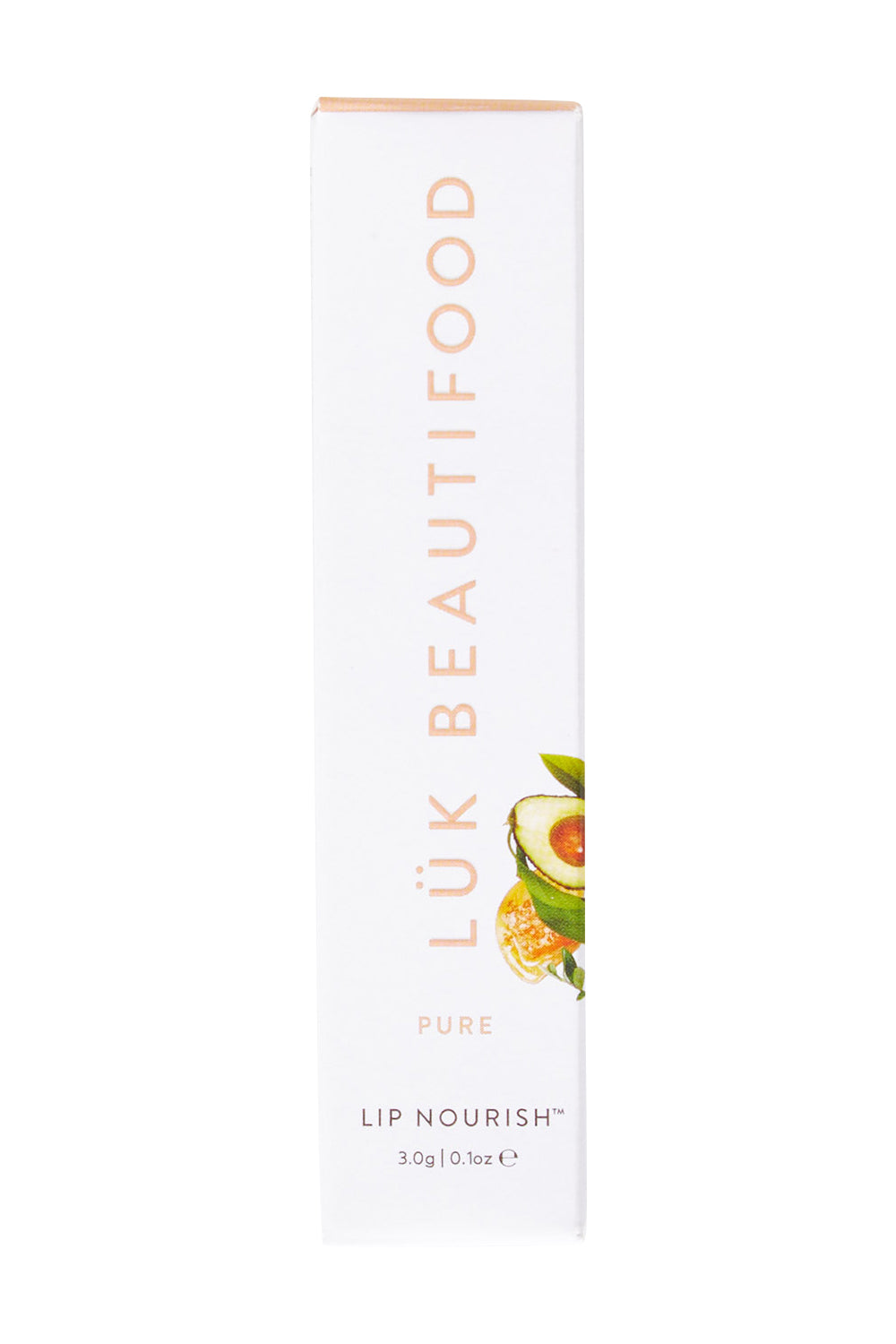 Product shot of the Pure Lip Nourish in colour Pure (Pink), from the front