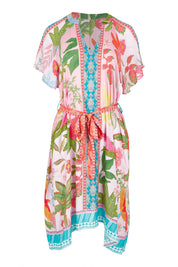 Product shot of the Anassa Dress in colour Orchidpi, from the front