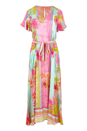 Product shot of the Caterina Maxi Dress in colour Candy, from the front