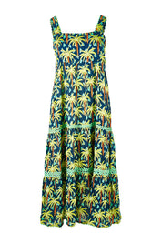 Product shot of the Haiti Sundress in colour Navy (Blue), from the front