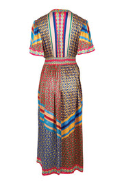 Product shot of the Maison Midi Dress – Print in colour Print, from the back
