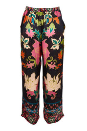 Product shot of the Marquis Modal Blend Pant in colour Black (Black), from the back