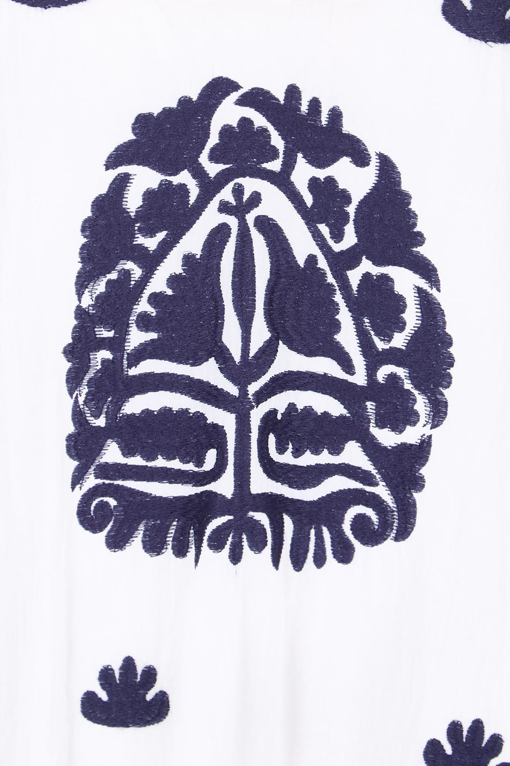 Product shot of the Milano Kaftan Dress - White in colour White, showing detail