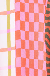Product shot of the Salina Midi Dress - Print in colour Print, showing detail