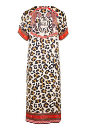 Product shot of the Wild Safari Dress - Print in colour Print, from the back
