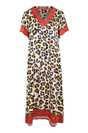 Product shot of the Wild Safari Dress - Print in colour Print, from the front