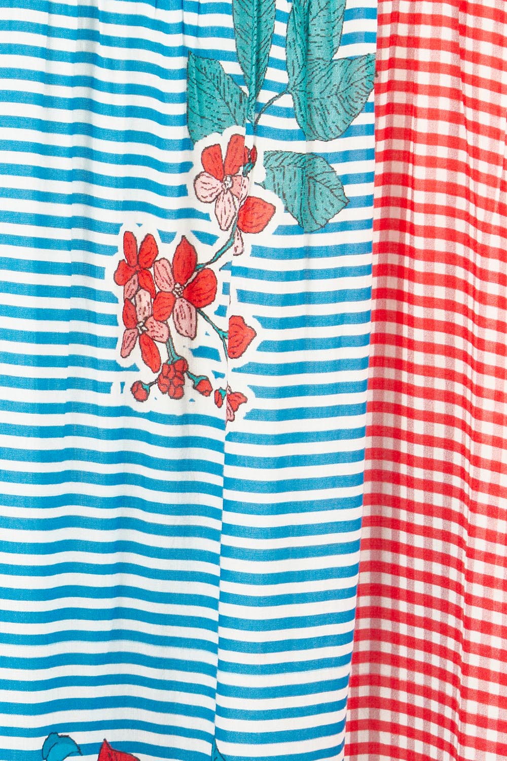 Product shot of the Wymara Midi Dress in colour Print, detail