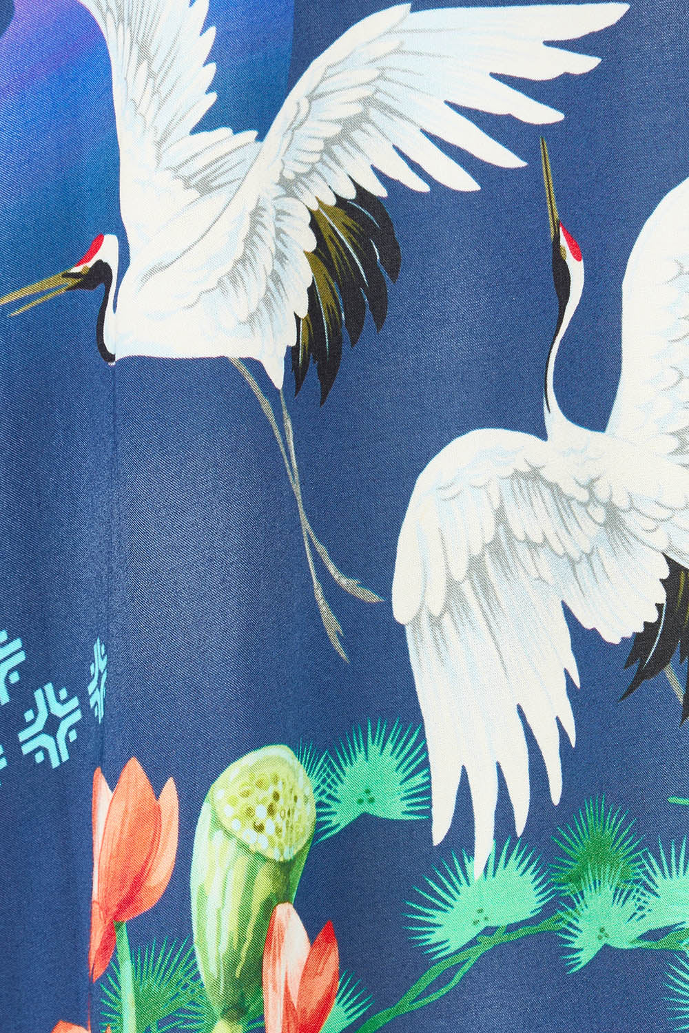 Product shot of the Yoshiko Bolero Jacket in colour Blue (Blue), detail