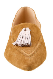 Product shot of the Palace Loafer - Browncreme in colour Browncreme, showing detail