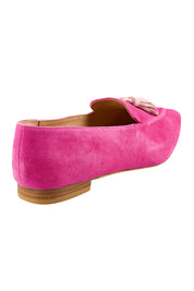 Product shot of the Palace Loafer - Fuschiapalepink in colour Fuschiapalepink, from the back