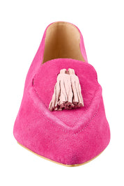 Product shot of the Palace Loafer - Fuschiapalepink in colour Fuschiapalepink, showing detail