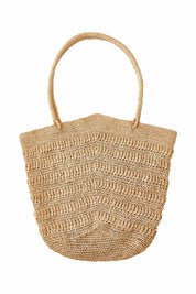 Product shot of the Rima Bag in colour Natural, from the front