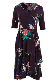 Product shot of the City Of Lights Dress in colour Black (Black), from the front