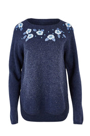 Product shot of the Bristol Sweater in colour Softblue (Blue), from the front