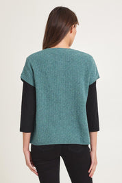 Komma Lambswool Vest - Sea