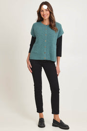 Komma Lambswool Vest - Sea