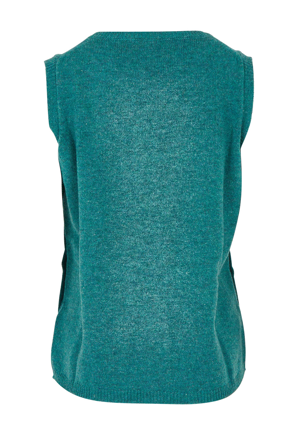 Product shot of the Mitos Vest in colour Darksea (Green), from the back