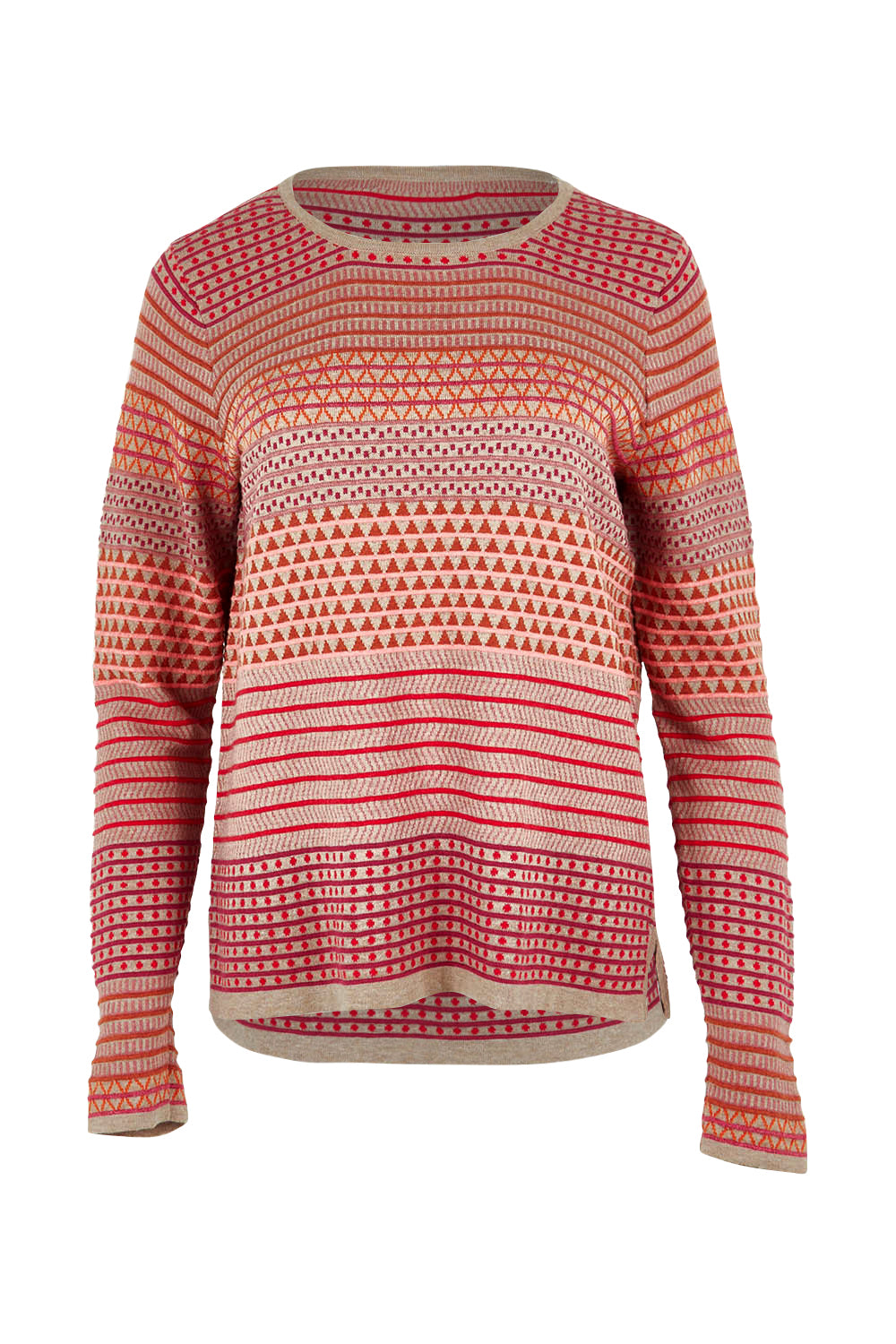 Product shot of the Rihanna Organic Cotton Sweater in colour Mushroom, from the front