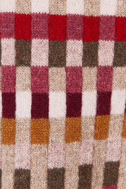 Product shot of the Salka Sweater in colour Oat, detail
