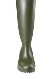 Product shot of the Otoki Waterboot Calf Rainboot in colour Olive (Green), detail