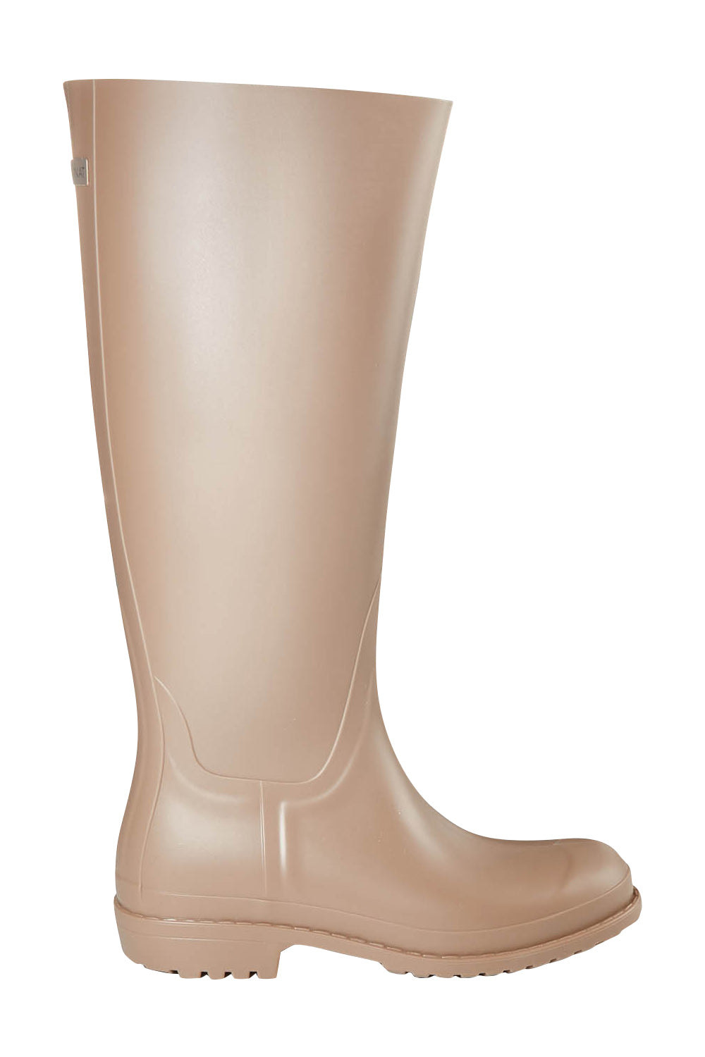 Product shot of the Otoki Waterboot Calf Rainboot in colour Soy, from the front