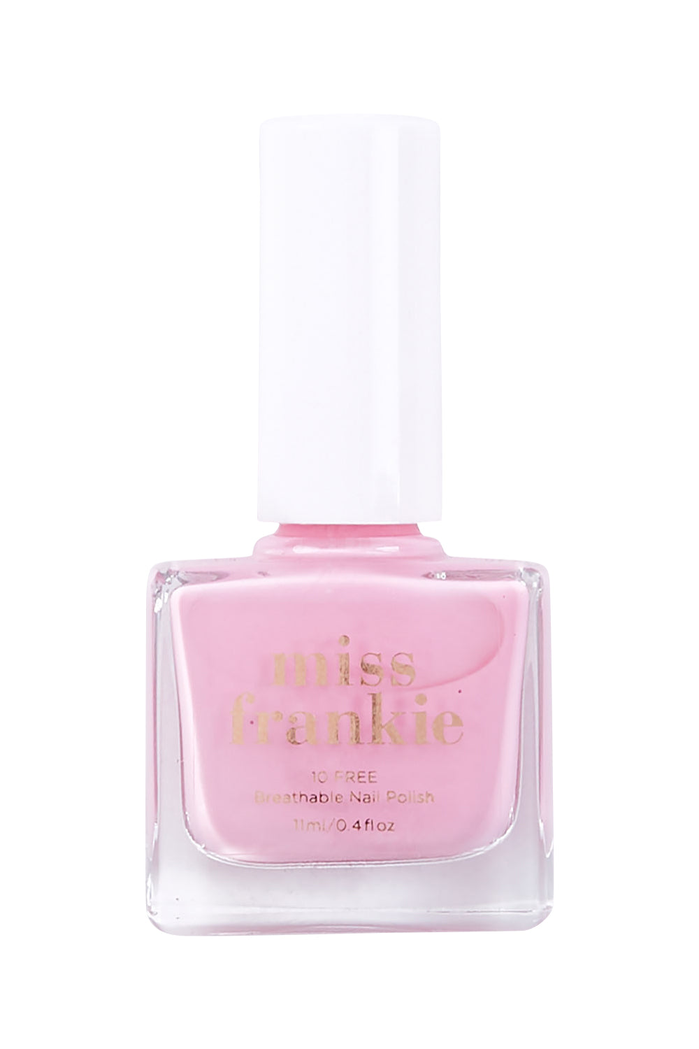 Product shot of the Chip Resistant Nail Polish in colour Hellolover (Pink), from the front